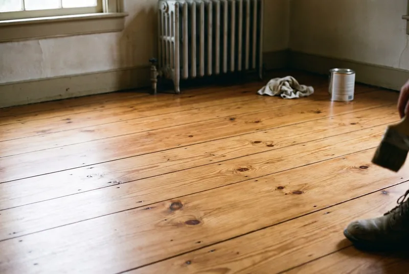 Restored pine floor (sample photo)